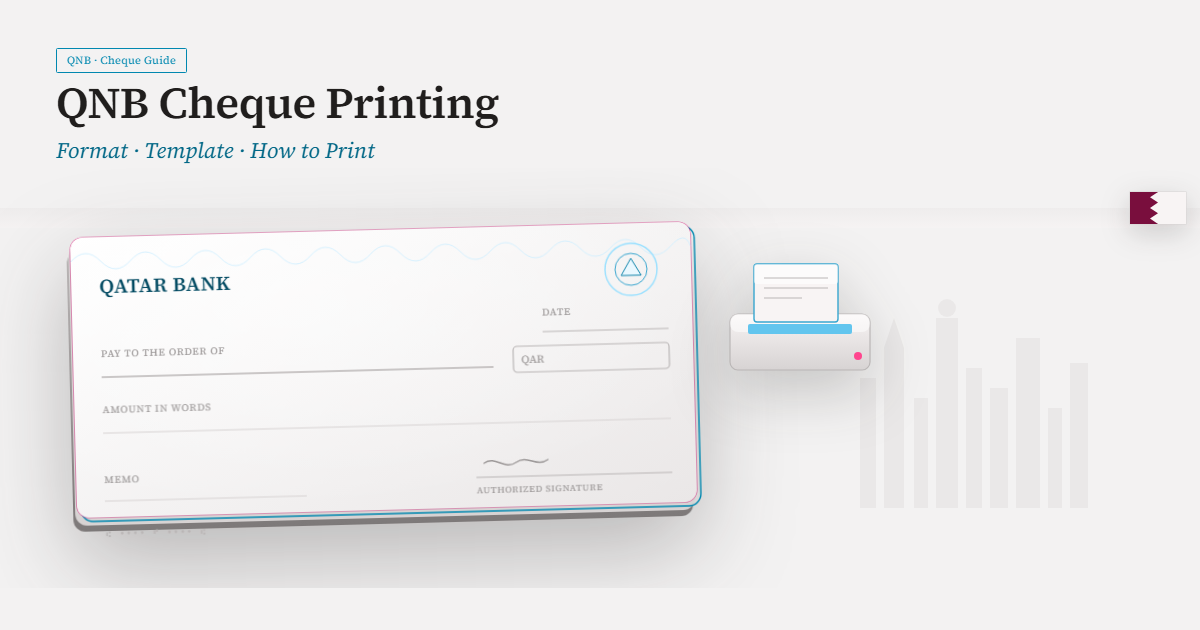 QNB Cheque Printing Header