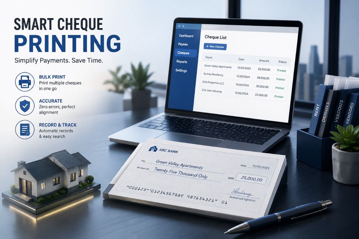 cheque printing for property managers