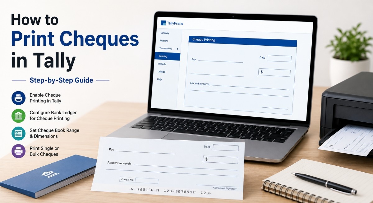 print cheques in tally